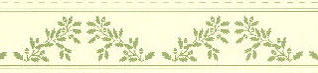 JMS34B - Wallpaper, 3pc: 1/2 Scale Border Acorns Green On Cream