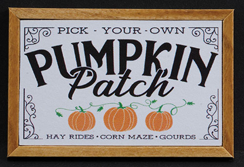 KCMAU1OAK - Pick Your Own Pumpkin Patch Picture, Oak Frame
