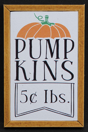 KCMAU4OAK - Pumpkins 5 Cents Picture, Oak Frame