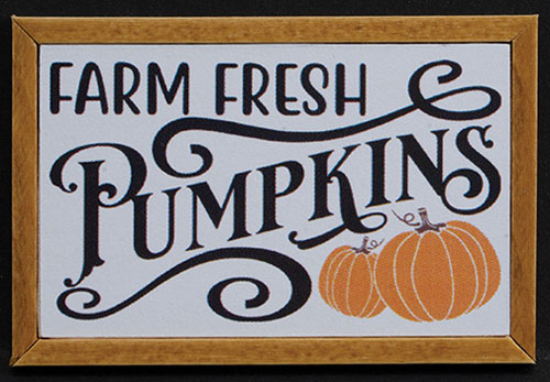 KCMAU6OAK - Farm Fresh Pumpkins Picture, Oak Frame