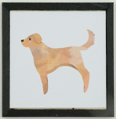 KCMDG4BLK - Labrador Retriever Dog Picture, 1 Piece, Black Frame