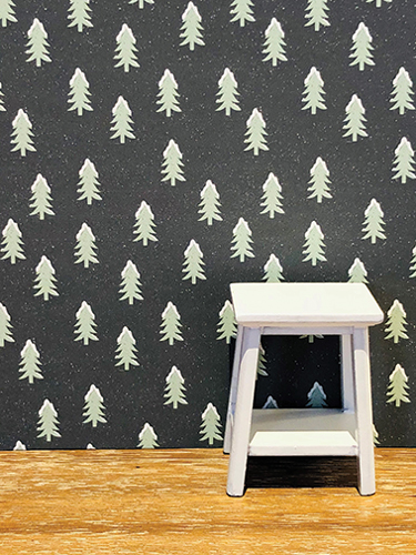 KCMKD23 - Wallpaper, 3pc: Snowy Pine Trees