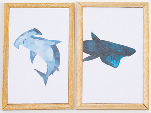 KCMKF53 - Shark Picture Set A, 2 Pieces