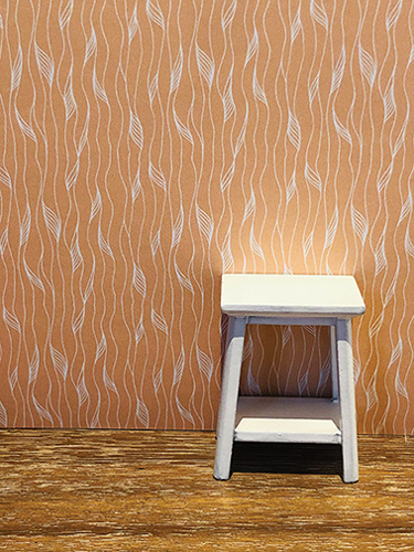 KCMPT2 - Wallpaper, 3pc: Orange with White Vine