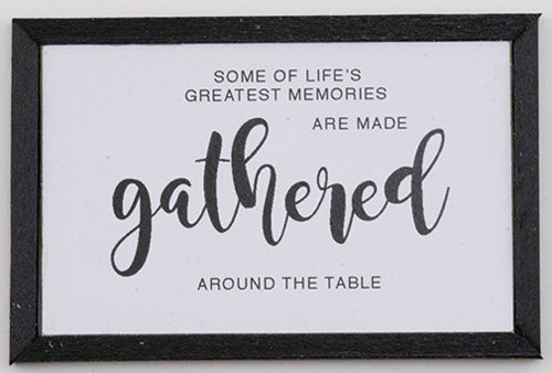 KCMQT13BLK - Gathered Around the Table Picture, Black, 1 Piece