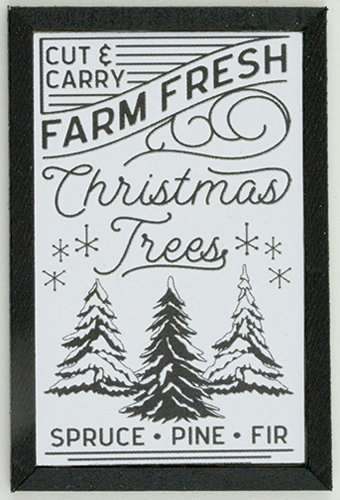 KCMXM2BLK - Farm Fresh Christmas Trees Picture, 1 Piece, Black Frame