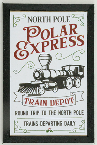 KCMXM7BLK - Polar Express Picture, 1 Piece, Black Frame