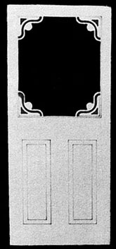 LT060 - Victorian Screen Door, 2-7/8 X 6-11/16 H