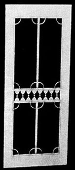 LT066 - Victorian Screen Door, 2-7/8 X 6-11/16 H