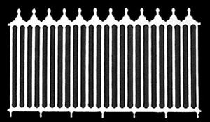LT139 - Fence: Victorian, 2/Pk, 6-1/4 Inch