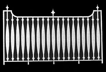 LT142 - Fence: 6-1/8 W X 3-11/16 H, 2Pk