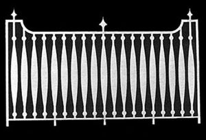 LT142 - Fence: 6-1/8 W X 3-11/16 H, 2Pk