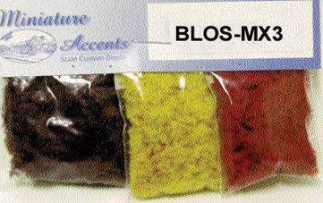 MBBLOSMX3 - Blossoms, 3Pack of Red/Marigold/Burgundy