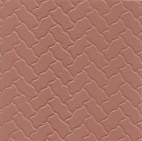 MBINTH12RB - Red Brick Pattern Sheet Paving Stones 14X24In