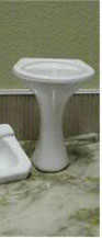 MBPED12W - Sink, Pedestal, White, 1:12 Scale, 1 Piece