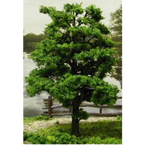 MBTRE2FG - Tree-Premade 2 In, Forest Green, 6Pc