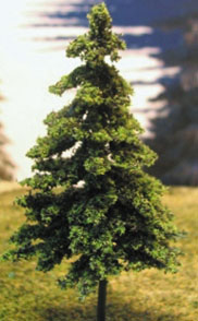 MBTSP3G - Tree, Green Spruce 3 Inch , 6Pc
