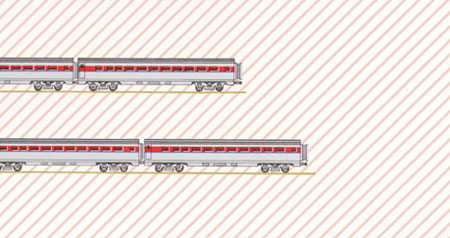 MG135D24 - Wallpaper, 3pc: Choo Choo Train, Red