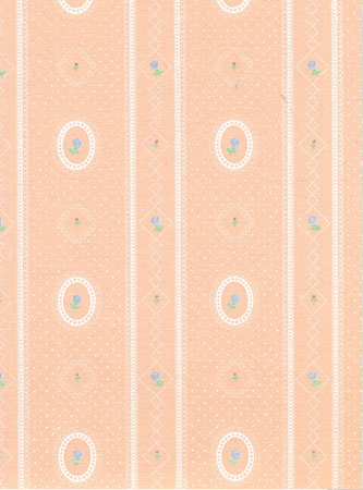MG144D23 - Wallpaper, 3pc: Cameo Stripe Reverse, Peach