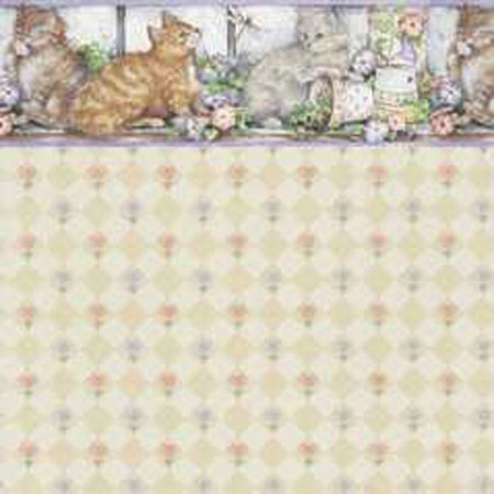 MG210D2 - Wallpaper, 3pc: Purrfect Kitties