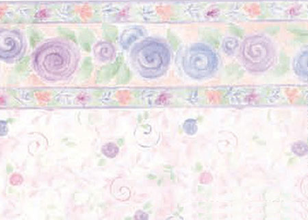 MG221D2 - Wallpaper, 3pc: Passion Flower, Pink
