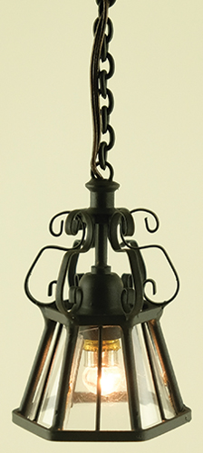 MH1016 - Ornate Hanging Iron Lamp