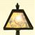 MH1046 - Ornate Tiffany Lamp, Black