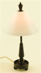 MH1047 - Contemporary Tiffany Table Lamp, Dark Bronze