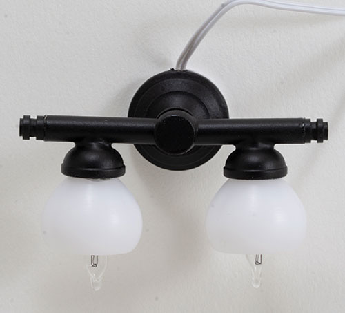 MH45131 - Double Black Wall Sconce 12V