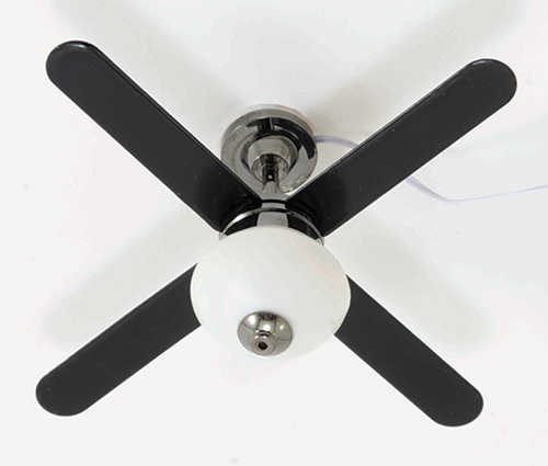 MH45169 - Ceiling Fan, Black, 1 Light