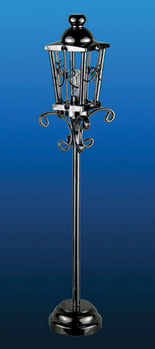 MH53017 - LED Battery Lantern Style Lamp Post with Wand, Black, CR1632 Battery Included, 3 Volt