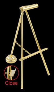 MH53037 - LED Battery 3-Leg Easel Light with Wand, Brass, CR1632 Battery Included, 3 Volt