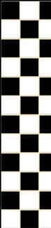 MH5930 - No Wax Floor Tile: Lg Check,Black/White 10-1/2X16-1/2