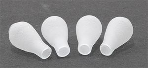 MH666 - Glass Chimney Shade, Frosted, 4/Pk