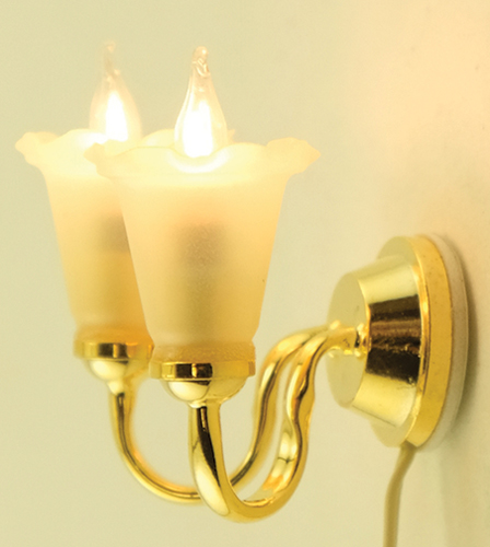 MH673 - Wall Sconce, 2 Tulip