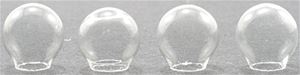 MH693 - Clear Glass Globes, 4/Pk
