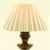 MH725 - Table Lamp, White Pleated Shade