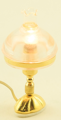 MH864 - Victorian Table Lamp, Clear Shade