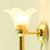 MH930 - Wall Sconce, Frosted Flower (Non - Replaceable Bulb)