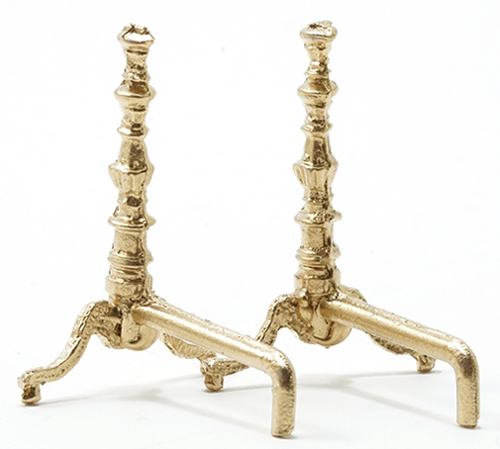 MUL37A - Gold Andirons-Pair