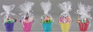 MUL3914B - Wrapped Pail with Bunny, Assorted 1pc