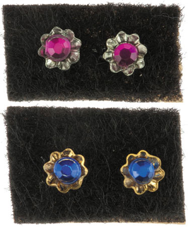 MUL3917 - Discontinued: Earrings, Gold or Silver, 1 Set, Assort Gem Color