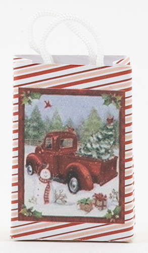 MUL3961D - Truck with Christmas Tree Shopping Bag  ()