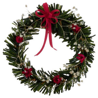 MUL4284 - Red/White Christmas Wreath
