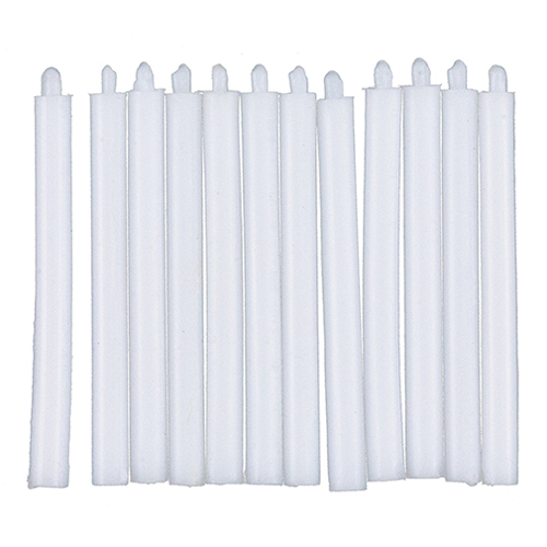 MUL4621 - White Candles, 12 Pieces  ()