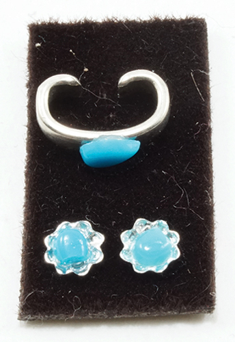 MUL5395 - Bracelet &amp; Earrings Turquoise