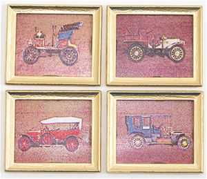 MUL5398 - Antique Car Prints/Set Of 4