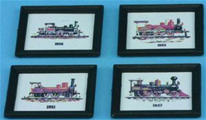 MUL5400 - Train Prints/Set Of 4
