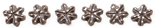 MUL5600 - Chocolate Snowflake Cookie, 6pc