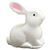 MUL5636 - White Rabbit, 1 Piece, 7/8 Inch Tall X 3/4 Inch Long